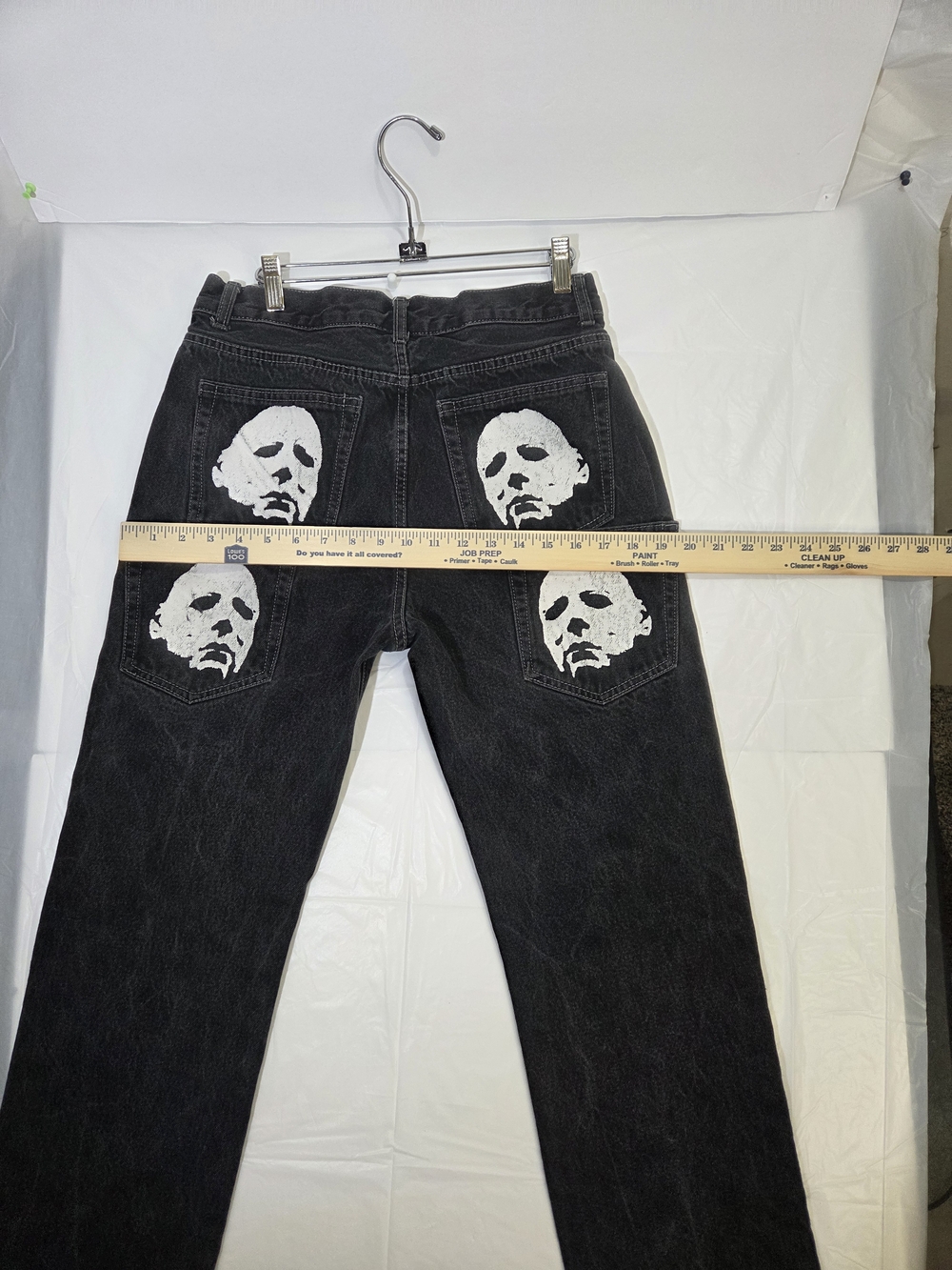 Men's Horror Streetwear Jeans Y2K Hip Hop Jeans - Picture 12 of 13